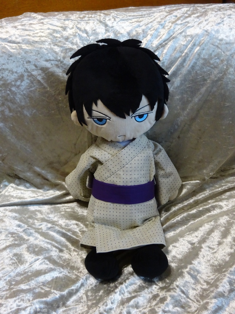 銀魂 くったりちゃん用 浴衣(絣模様)