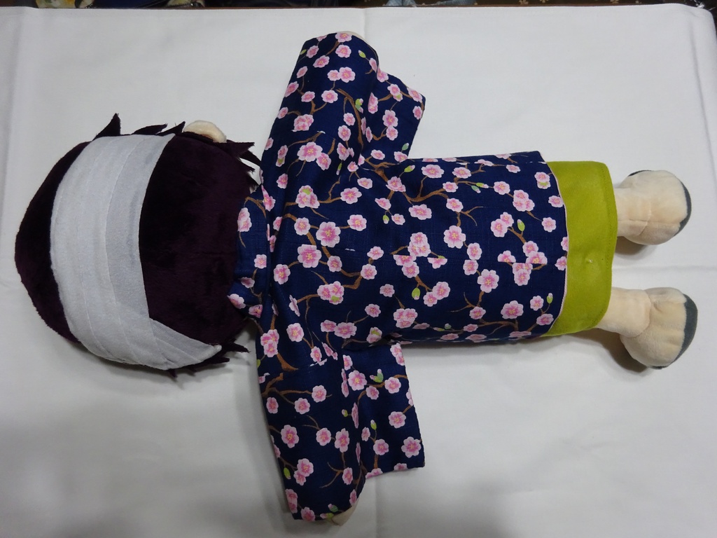 銀魂 くったりちゃん用 羽織(桜柄)