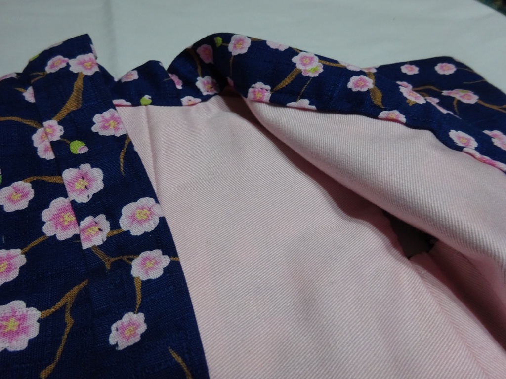 銀魂 くったりちゃん用 羽織(桜柄)