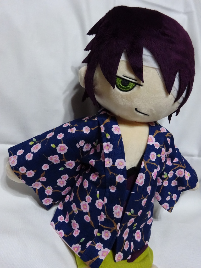 銀魂 くったりちゃん用 羽織(桜柄)