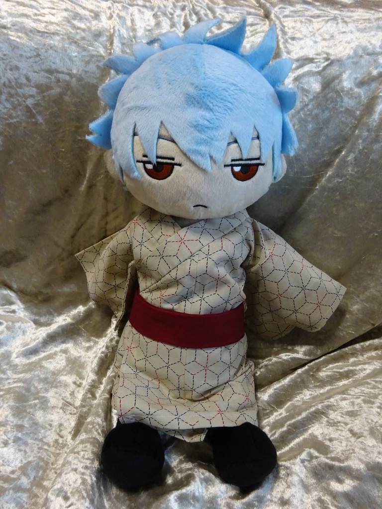 銀魂 くったりちゃん用 浴衣(麻の葉模様)