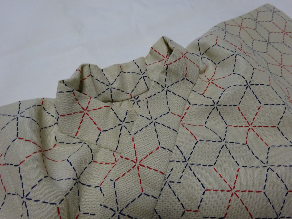 銀魂 くったりちゃん用 浴衣(麻の葉模様)