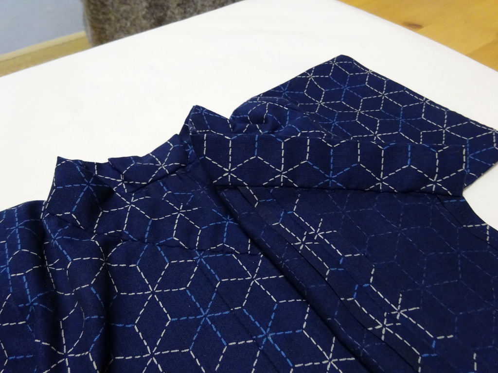 銀魂 くったりちゃん用 浴衣(麻の葉模様)