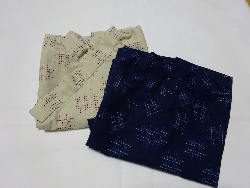 銀魂 くったりちゃん用 浴衣(井形模様)