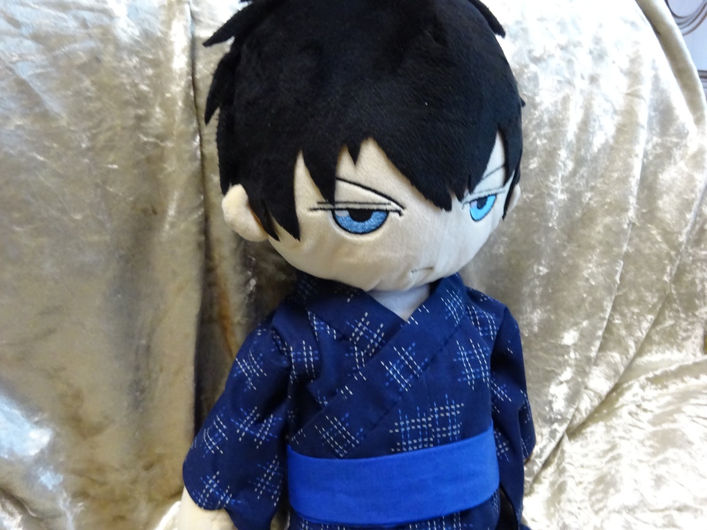 銀魂 くったりちゃん用 浴衣(井形模様)