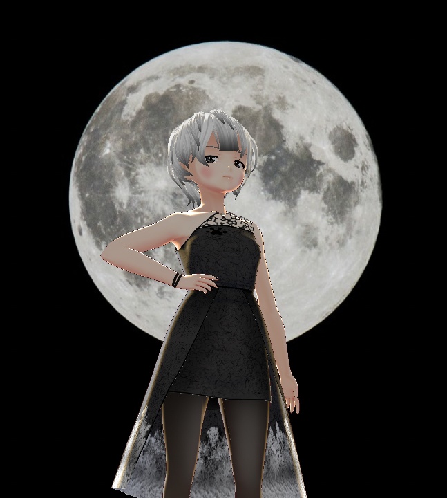 [vroid] Moonlight dress
