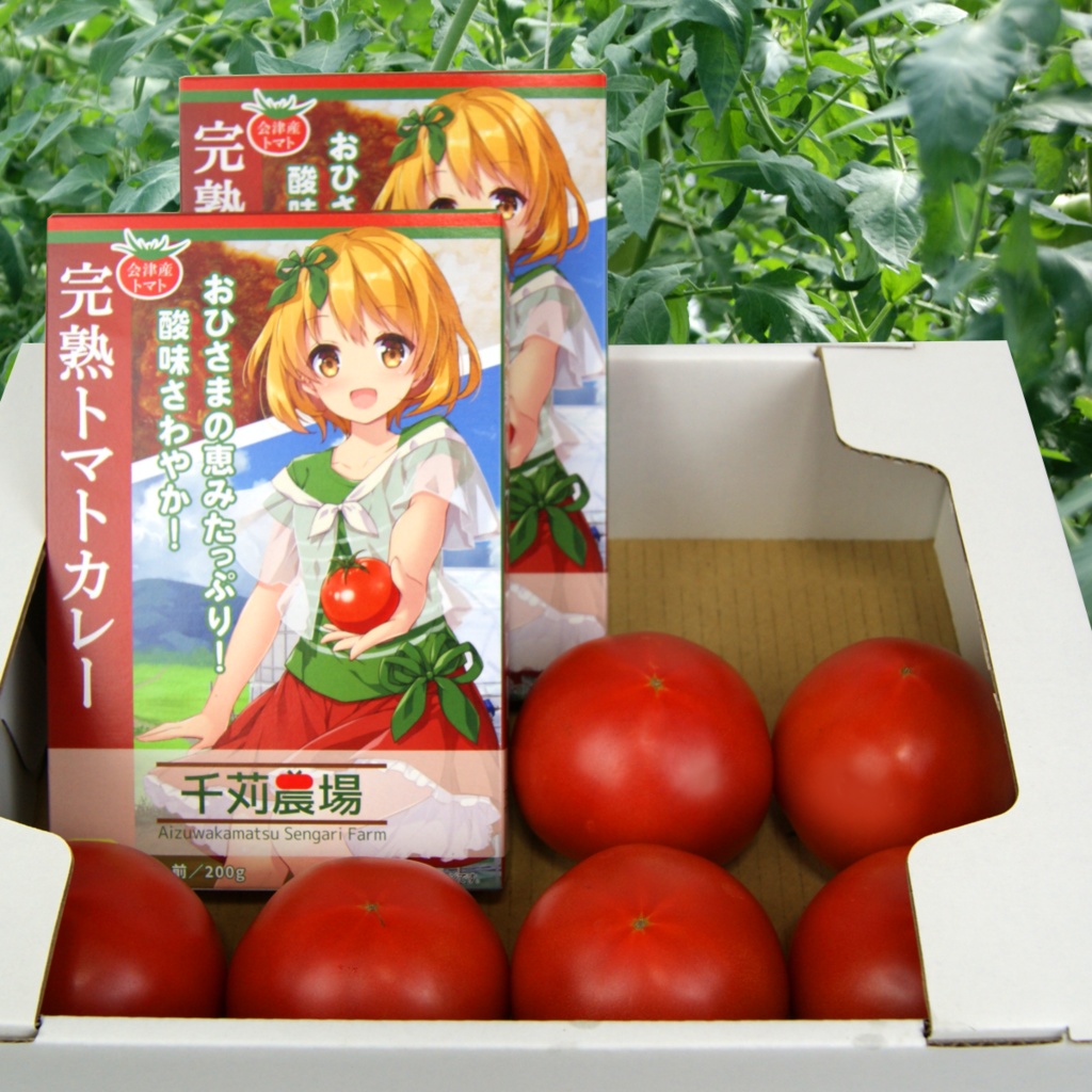 完熟トマトカレー&大玉トマト「ちっちゃな太陽」セット