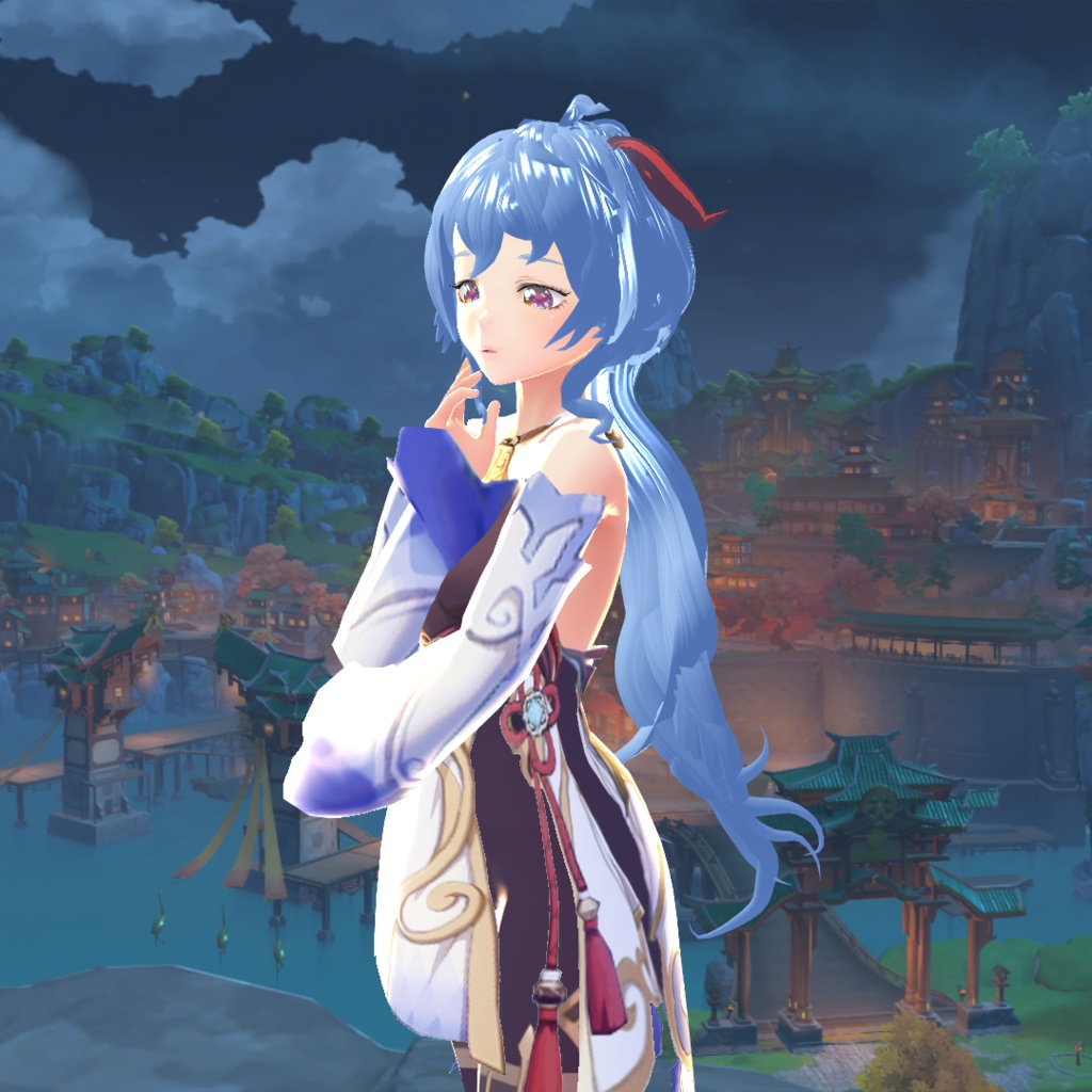 VRoid Genshin Impact Ganyu Hair Preset
