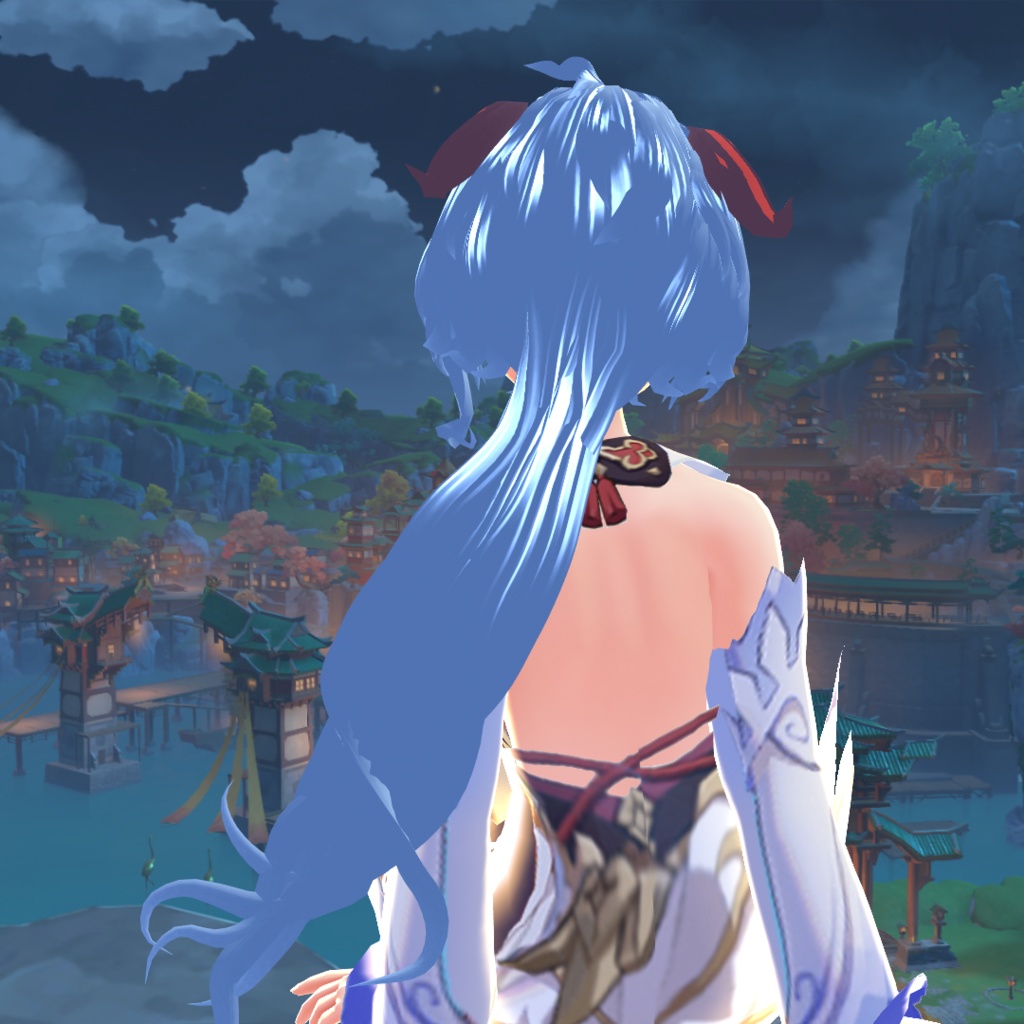 VRoid Genshin Impact Ganyu Hair Preset