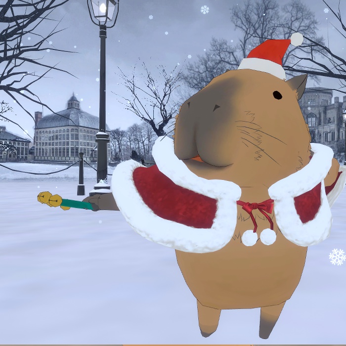 うさ耳もこもこケープ【かっぴーとモルたん用】