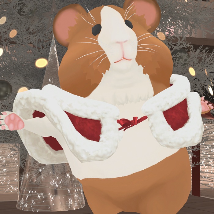 うさ耳もこもこケープ【かっぴーとモルたん用】