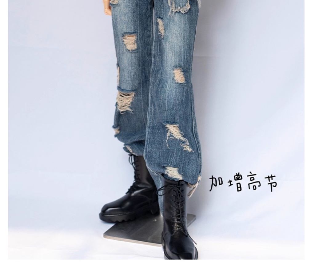 【BREZZA】2点 カウボーイ デニム ジャケット デニムパンツ ドール服 73 75 77