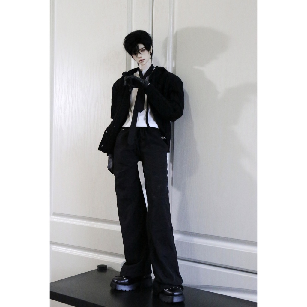 【BREZZA】【1/4】75cm カーディガン ケーブル編み ニットパーカー