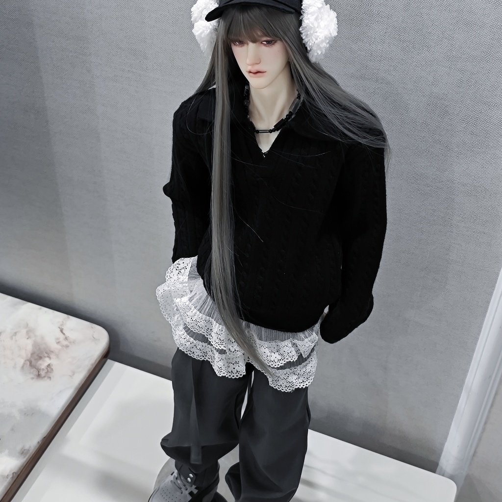 【BREZZA】【1/4】75cm ニット POLOシャツ 長袖 トップス