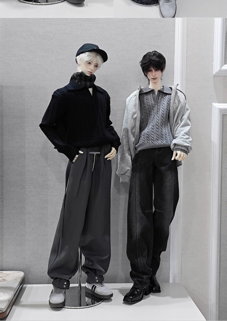 【BREZZA】【1/4】75cm ニット POLOシャツ 長袖 トップス