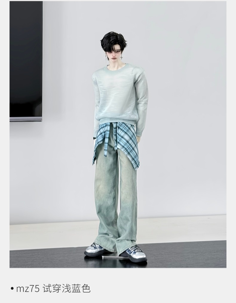 【BREZZA】【1/4】75cm 透け感クルーネックニット