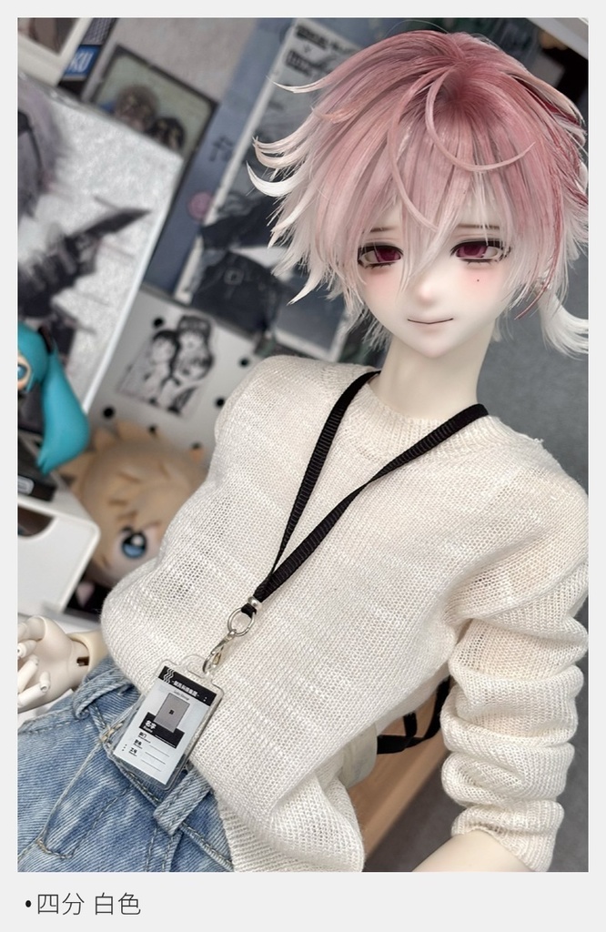 【BREZZA】【1/4】75cm 透け感クルーネックニット