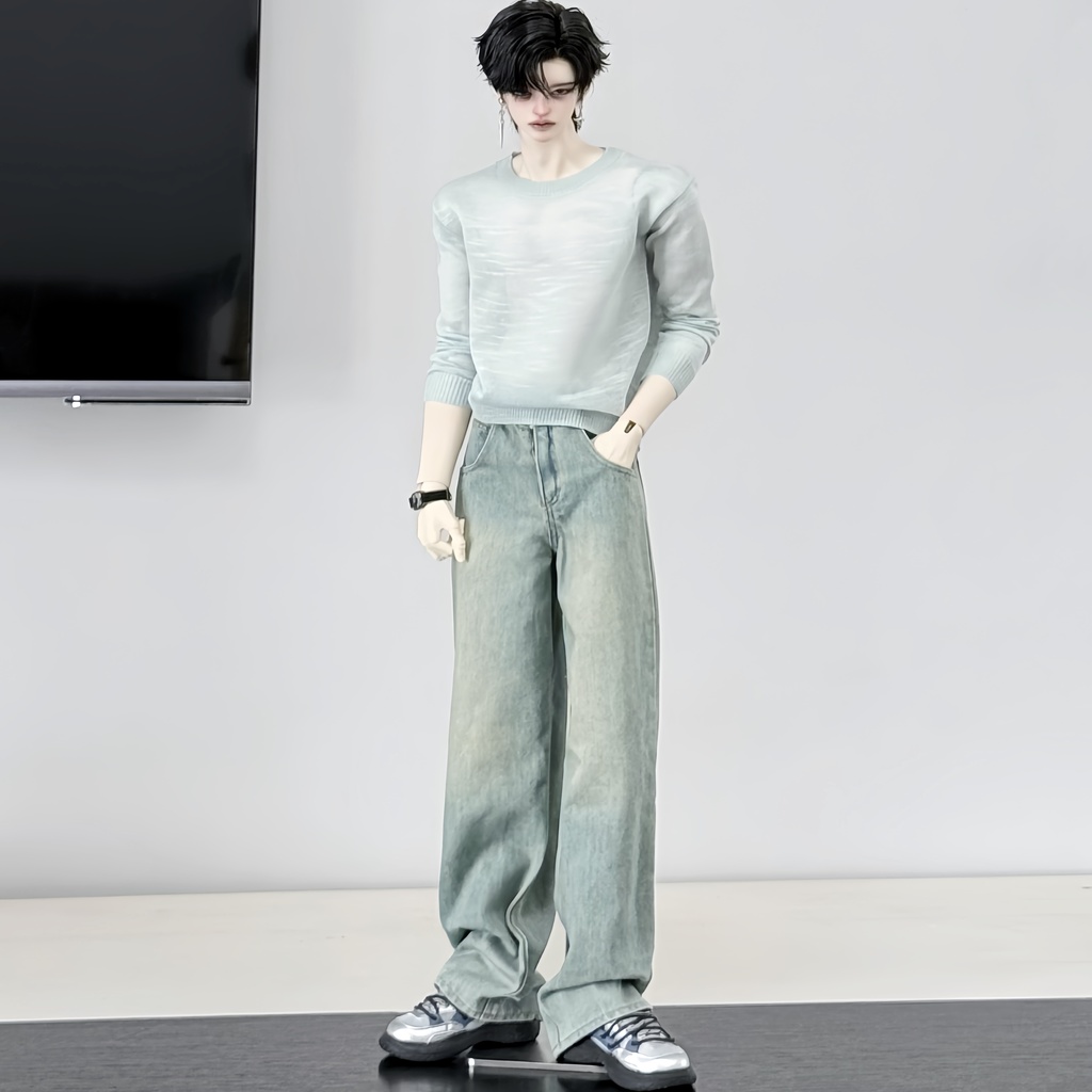 【BREZZA】【1/4】75cm 透け感クルーネックニット