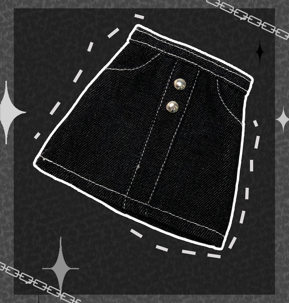 【BREZZA】【1/4】 黒白 セット トレーナー スカート 帽子 網タイツ