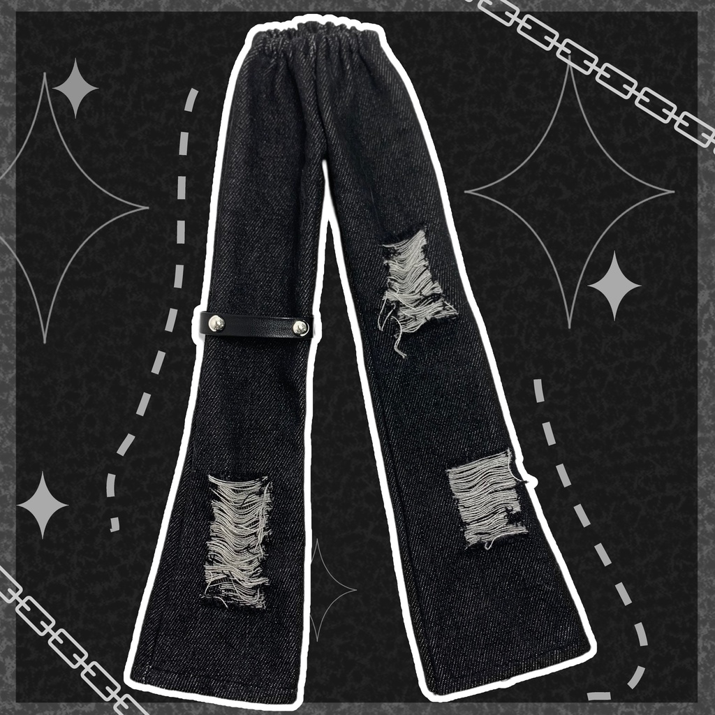 【BREZZA】【1/4】 黒白 セット トレーナー スカート 帽子 網タイツ