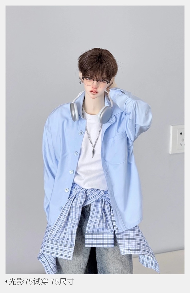 【BREZZA】【1/4,ID75,73】シャツ ベーシック ドール服