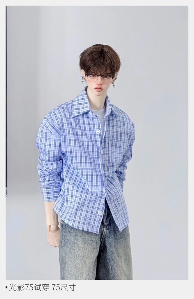 【BREZZA】【1/4,ID75,73】シャツ ベーシック ドール服