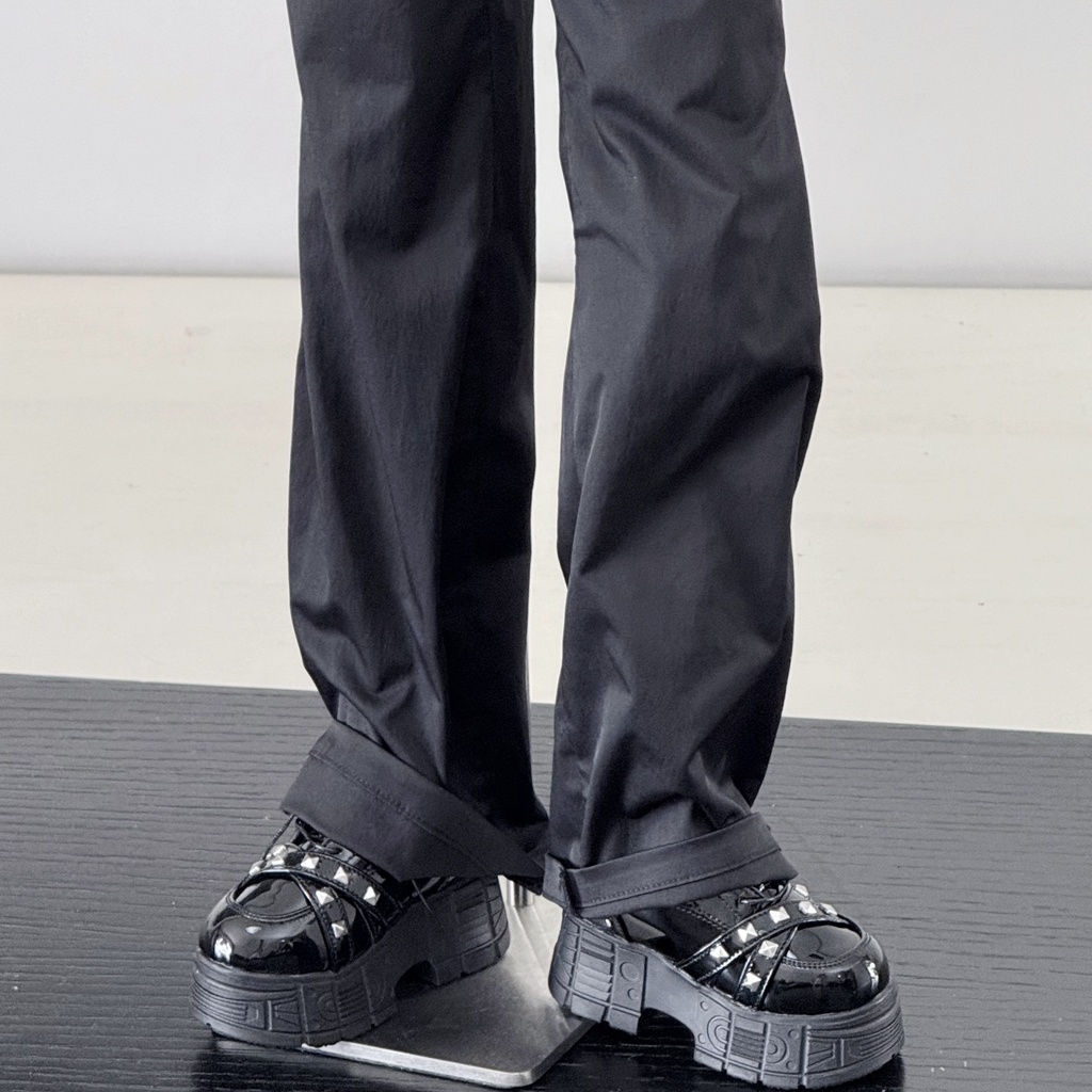 【BREZZA】【1/4】【ID75】本革 ブーツ 厚底パンク