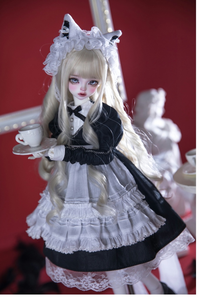 【BREZZA】【1/4】ドール服  メイド服 魔女 シスター エプロン ロリータ 1/4ドール 1/4ドール服 1/4サイズ 1/4ドール用 SDM MSD ドレス
