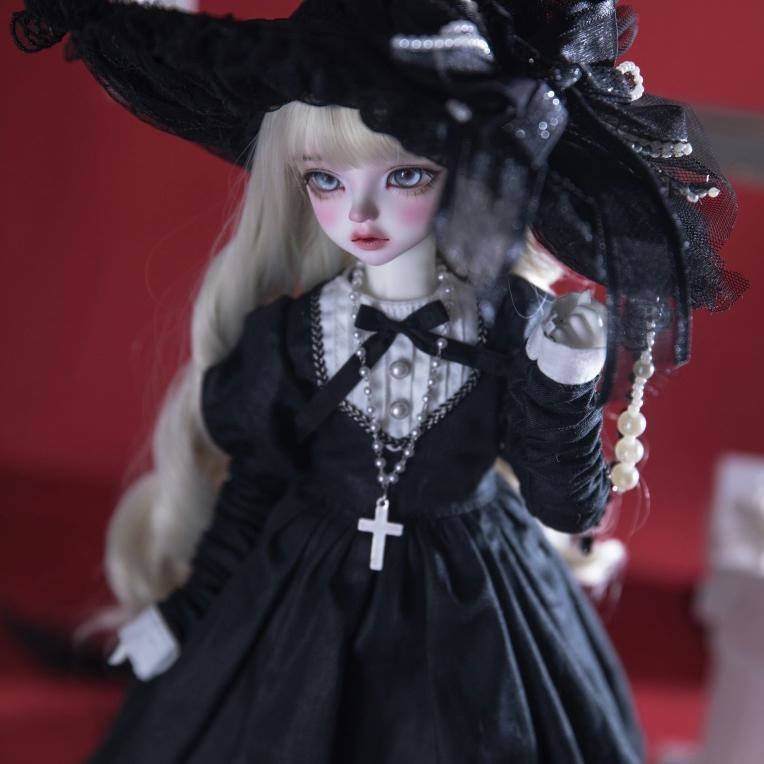 【BREZZA】【1/4】ドール服 メイド服 魔女 シスター エプロン ロリータ 1/4ドール 1/4ドール服 1/4サイズ 1/4ドール用 SDM MSD ドレス