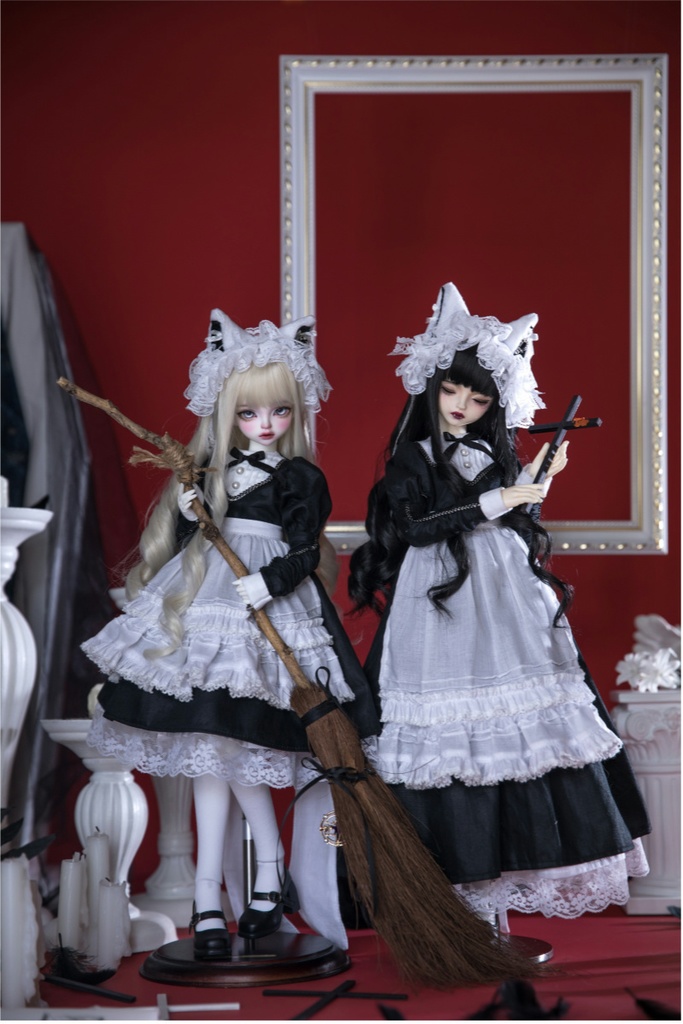 【BREZZA】【1/4】ドール服 メイド服 魔女 シスター エプロン ロリータ 1/4ドール 1/4ドール服 1/4サイズ 1/4ドール用 SDM MSD ドレス
