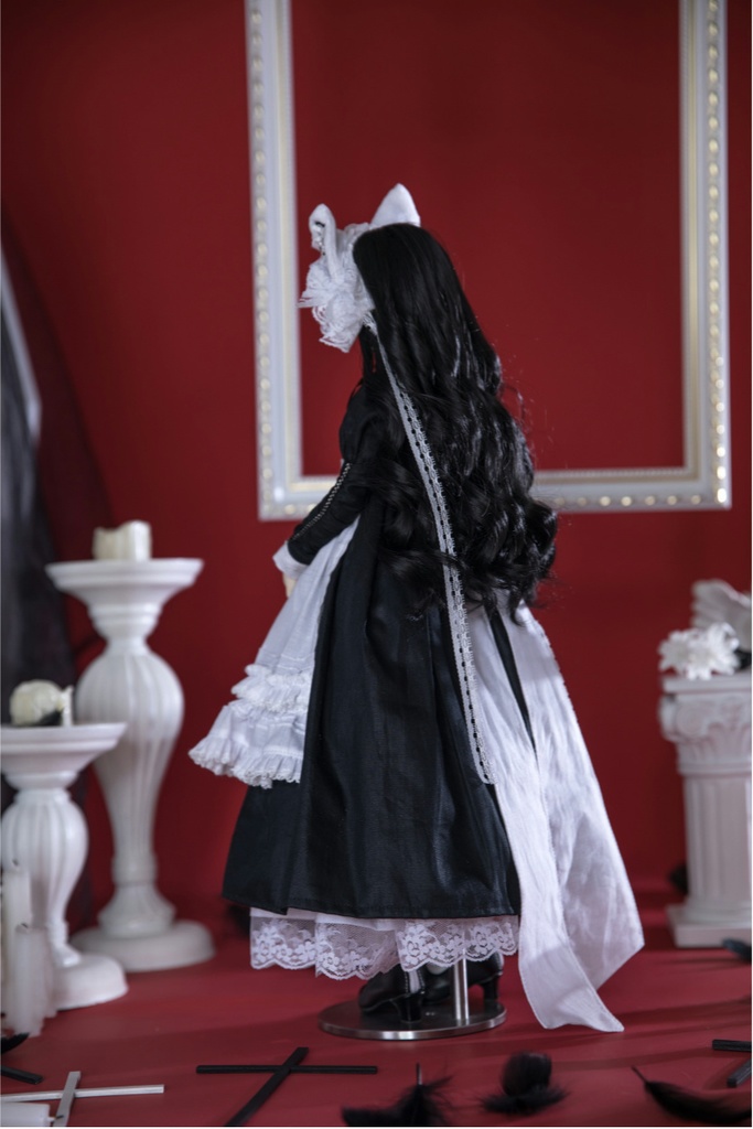 【BREZZA】【1/4】ドール服 メイド服 魔女 シスター エプロン ロリータ 1/4ドール 1/4ドール服 1/4サイズ 1/4ドール用 SDM MSD ドレス