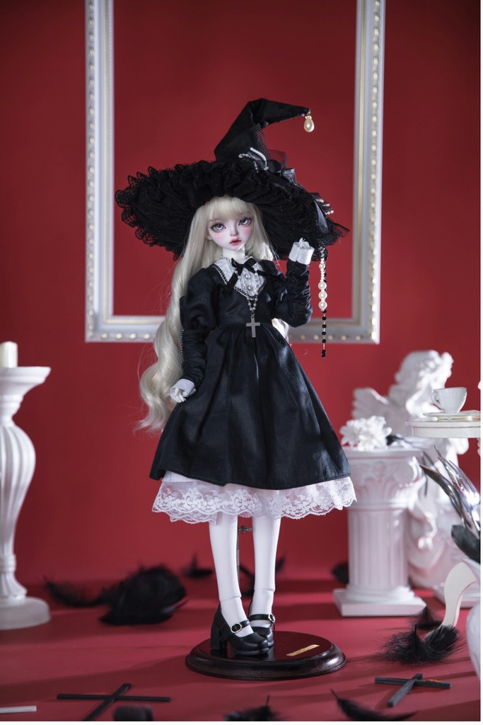 【BREZZA】【1/4】ドール服 メイド服 魔女 シスター エプロン ロリータ 1/4ドール 1/4ドール服 1/4サイズ 1/4ドール用 SDM MSD ドレス