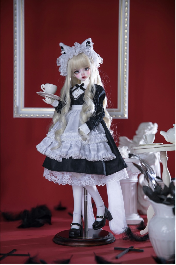 【BREZZA】【1/4】ドール服 メイド服 魔女 シスター エプロン ロリータ 1/4ドール 1/4ドール服 1/4サイズ 1/4ドール用 SDM MSD ドレス