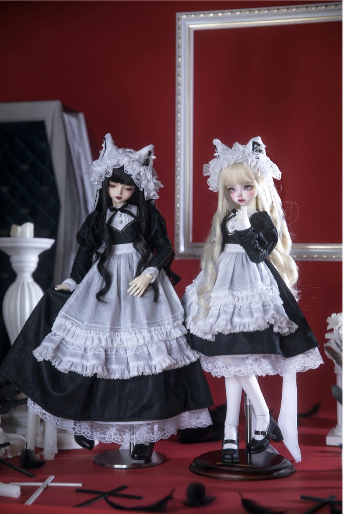 【BREZZA】【1/4】ドール服 メイド服 魔女 シスター エプロン ロリータ 1/4ドール 1/4ドール服 1/4サイズ 1/4ドール用 SDM MSD ドレス