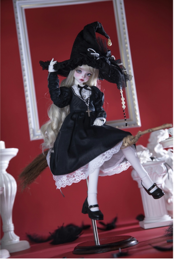 【BREZZA】【1/4】ドール服 メイド服 魔女 シスター エプロン ロリータ 1/4ドール 1/4ドール服 1/4サイズ 1/4ドール用 SDM MSD ドレス