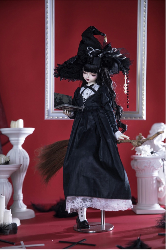 【BREZZA】【1/4】ドール服 メイド服 魔女 シスター エプロン ロリータ 1/4ドール 1/4ドール服 1/4サイズ 1/4ドール用 SDM MSD ドレス