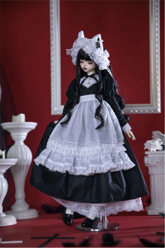 【BREZZA】【1/4】ドール服 メイド服 魔女 シスター エプロン ロリータ 1/4ドール 1/4ドール服 1/4サイズ 1/4ドール用 SDM MSD ドレス