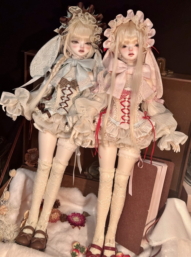 【1/4】Bunny Tea 9点セット 1/4ドール MDD 1/4ドール服 1/4サイズ 1/4ドール用 MSD 邦尼午茶
