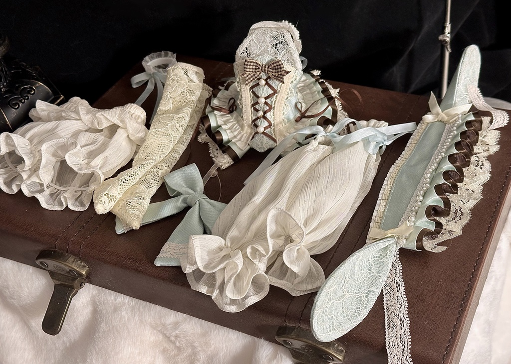 【1/4】Bunny Tea 9点セット 1/4ドール MDD 1/4ドール服 1/4サイズ 1/4ドール用 MSD 邦尼午茶