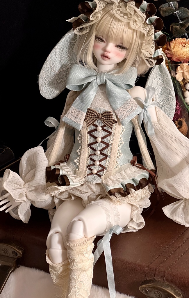 【1/4】Bunny Tea 9点セット 1/4ドール MDD 1/4ドール服 1/4サイズ 1/4ドール用 MSD 邦尼午茶
