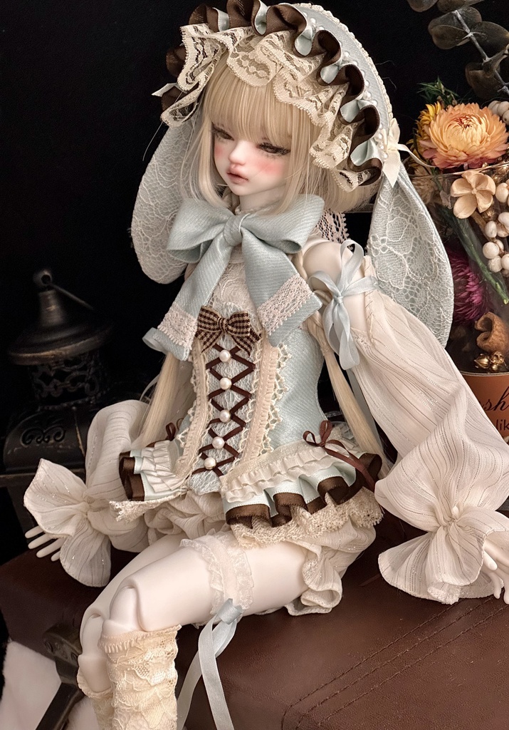 【1/4】Bunny Tea 9点セット 1/4ドール MDD 1/4ドール服 1/4サイズ 1/4ドール用 MSD 邦尼午茶