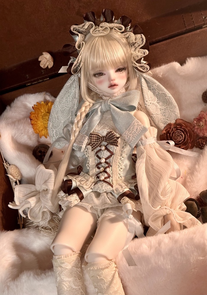 【1/4】Bunny Tea 9点セット 1/4ドール MDD 1/4ドール服 1/4サイズ 1/4ドール用 MSD 邦尼午茶