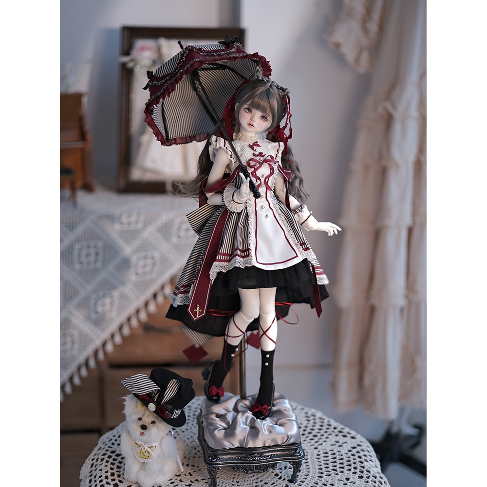 【1/4】BySunE ストライプ礼讃 7点セット 1/4ドール MDD CD2 1/4ドール服 1/4サイズ 1/4ドール用 MSD【条纹礼赞】