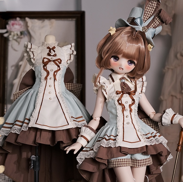 【1/4】BySunE　ストライプ礼讃　7点セット　1/4ドール　MDD　CD2　1/4ドール服　1/4サイズ　1/4ドール用　MSD【条纹礼赞】