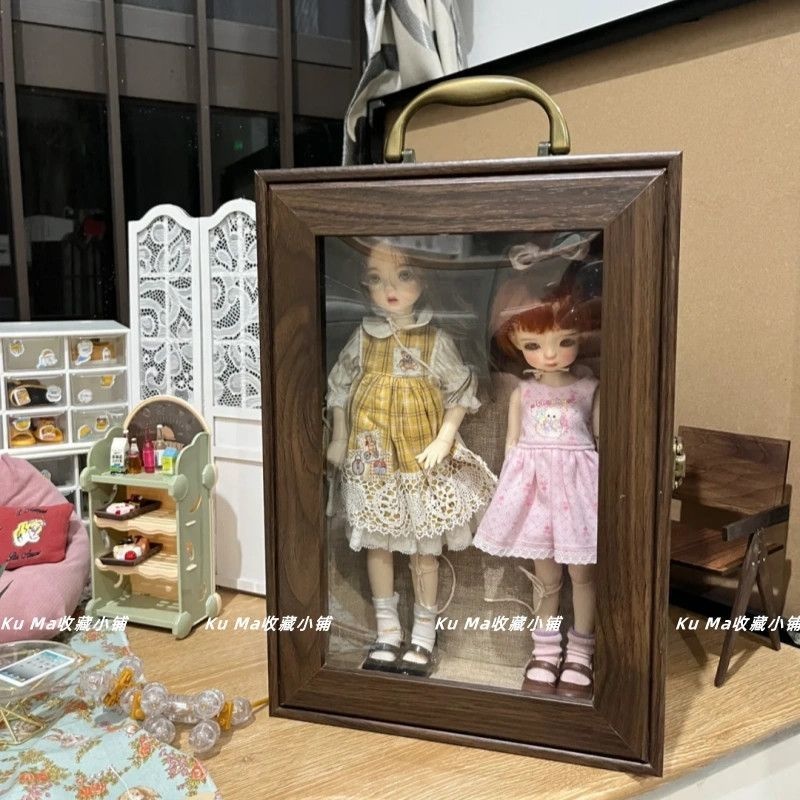 【1/6】1/6ドール OB11 オビツ11 収納 展示ボックス 手提げ式 携帯 ドールケースぬいぐるみ 透明防塵展示ケース
