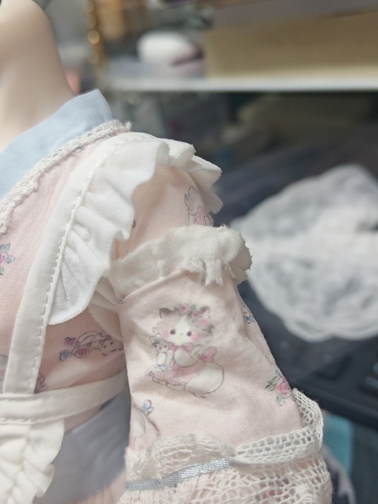 【1/4】 和風メイド服 6点セット 1/4ドール SDM 1/4ドール服 1/4サイズ 1/4ドール用 MSD 猫侍茶会