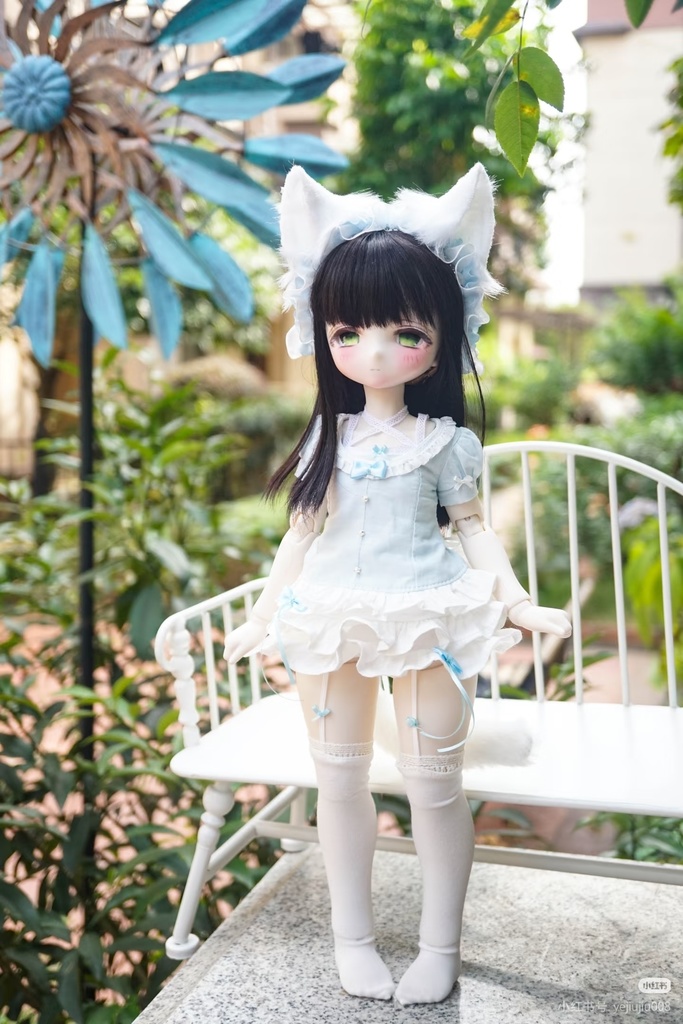 【1/4】 猫耳 1/4ドール MDD 1/4ドール服 1/4サイズ 1/4ドール用 MSD