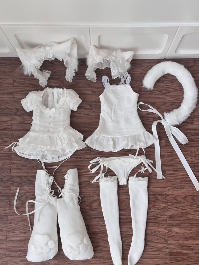 【1/4】 猫耳 1/4ドール MDD 1/4ドール服 1/4サイズ 1/4ドール用 MSD