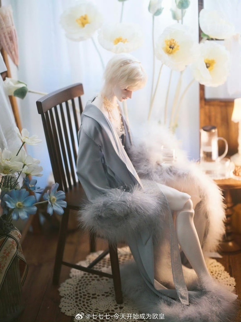 【ID75】【1/3】【1/4】ウィンザー椅子 方形テーブル 胡桃材質 ドール　椅子　家具