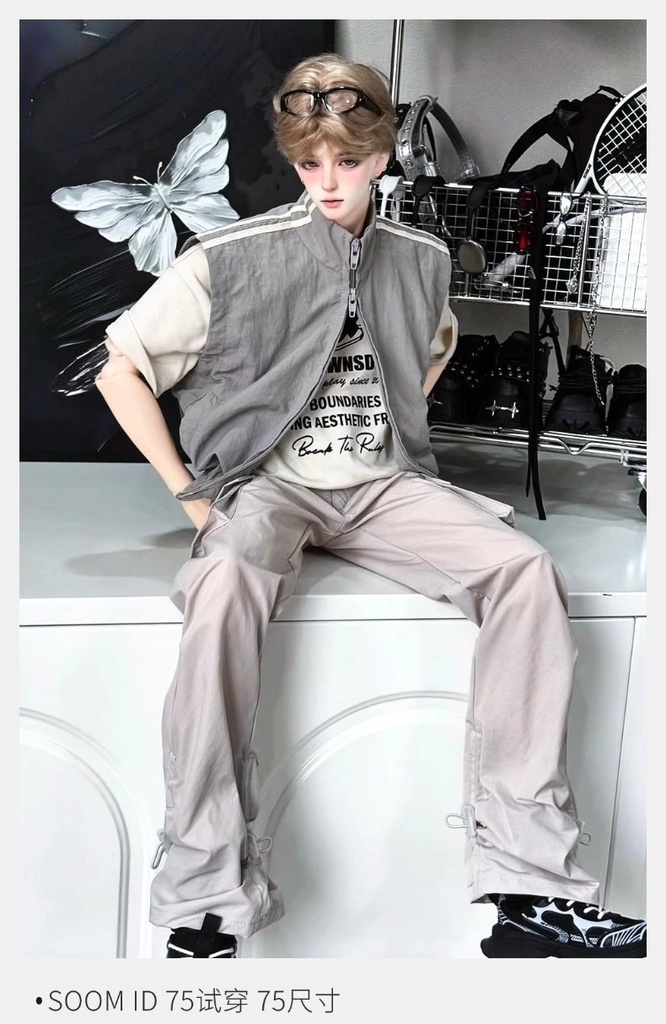 【ID75】カーゴパンツ 70cm 73cm ドール衣装 パラトルーパー ユーティリティパンツ yc77